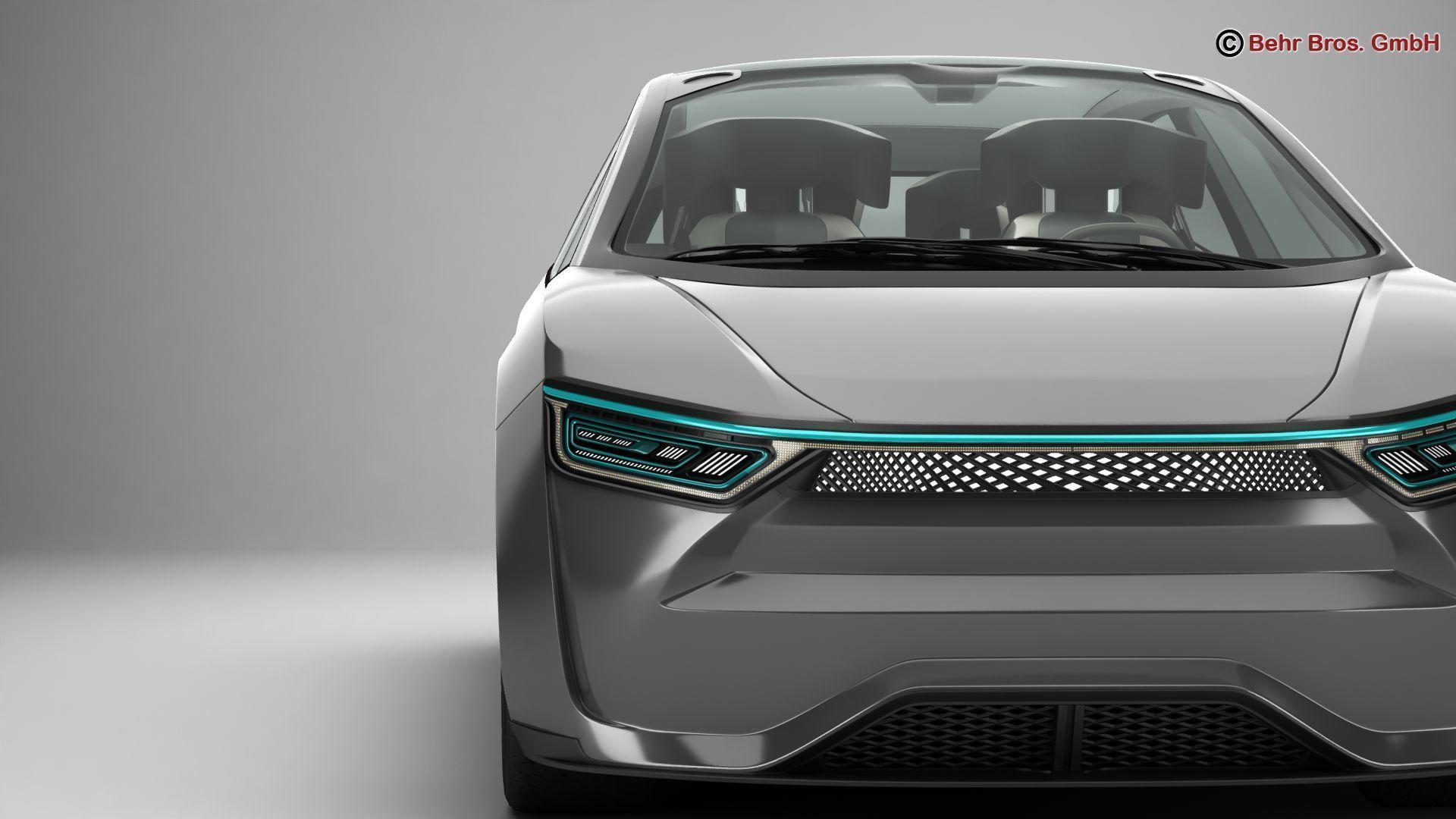 Generic Future EV 3D model_7