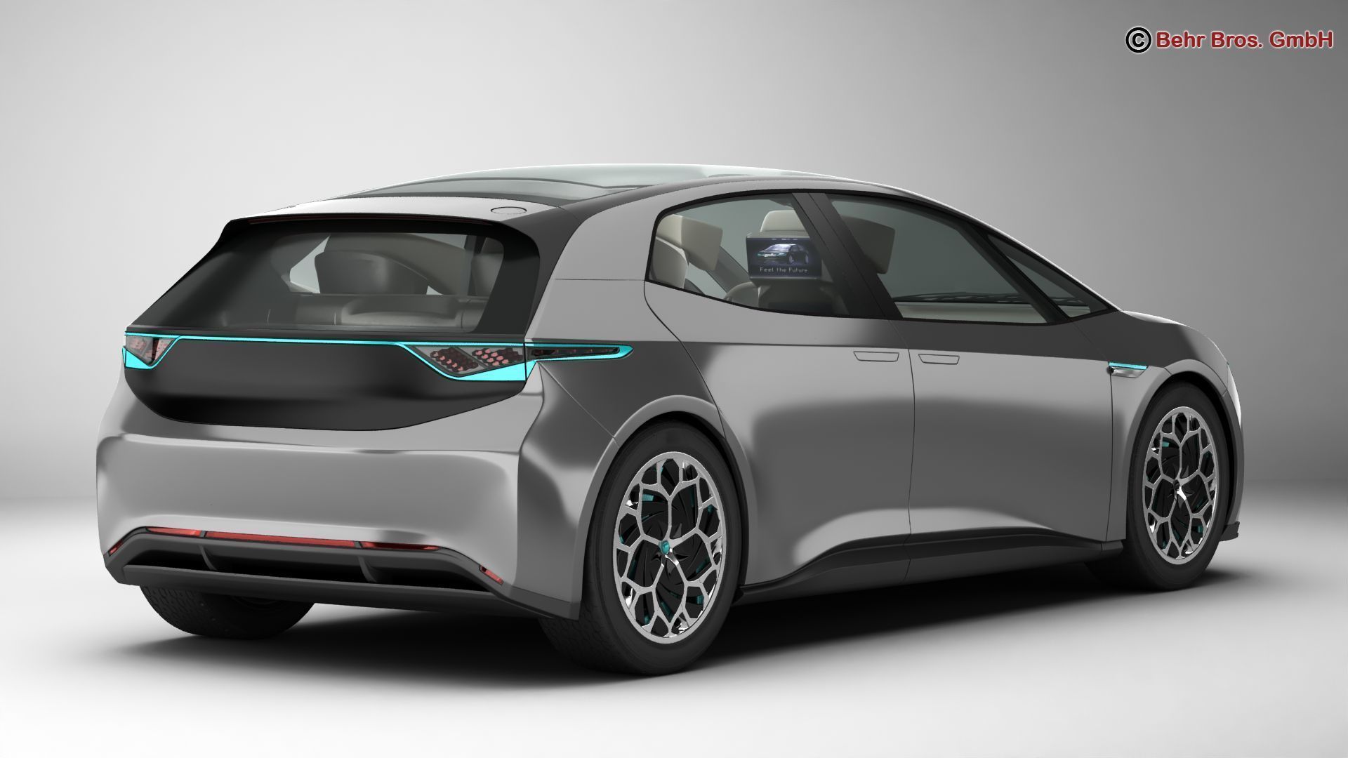 Generic Future EV 3D model_3