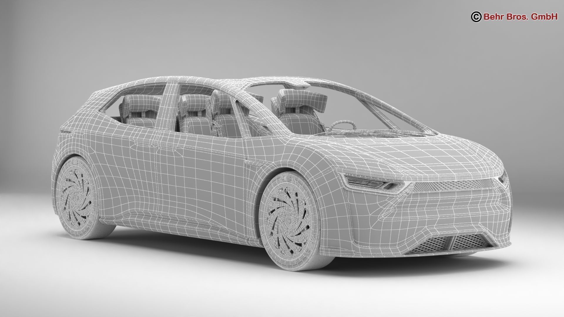 Generic Future EV 3D model_16