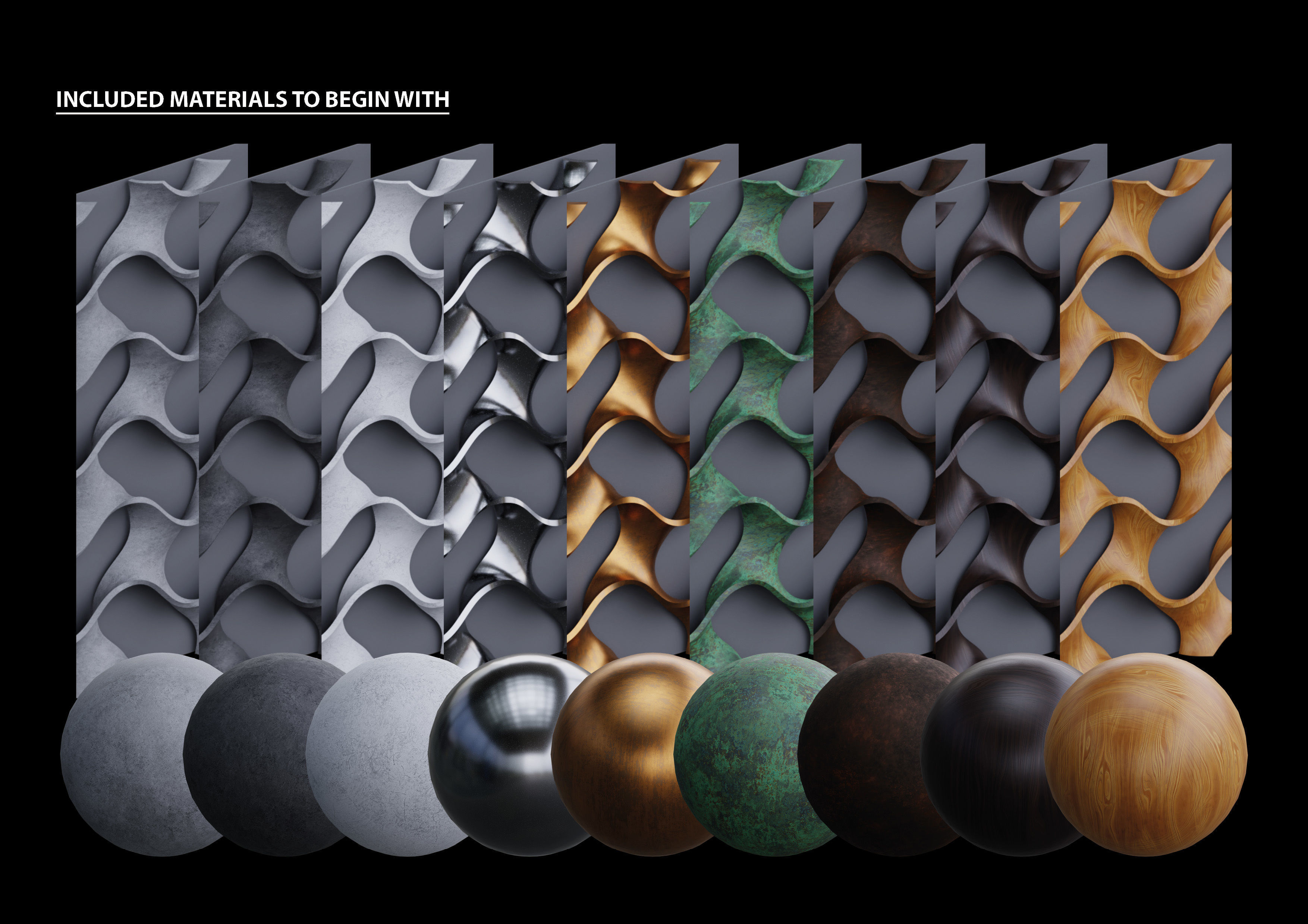 Procedural Tileable Patterns 3D model_6