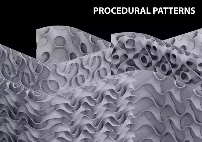 Procedural Tileable Patterns 3D model