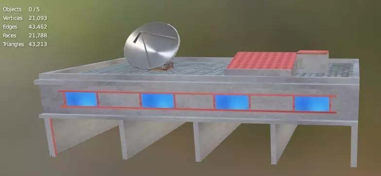 covered parking Free 3D model