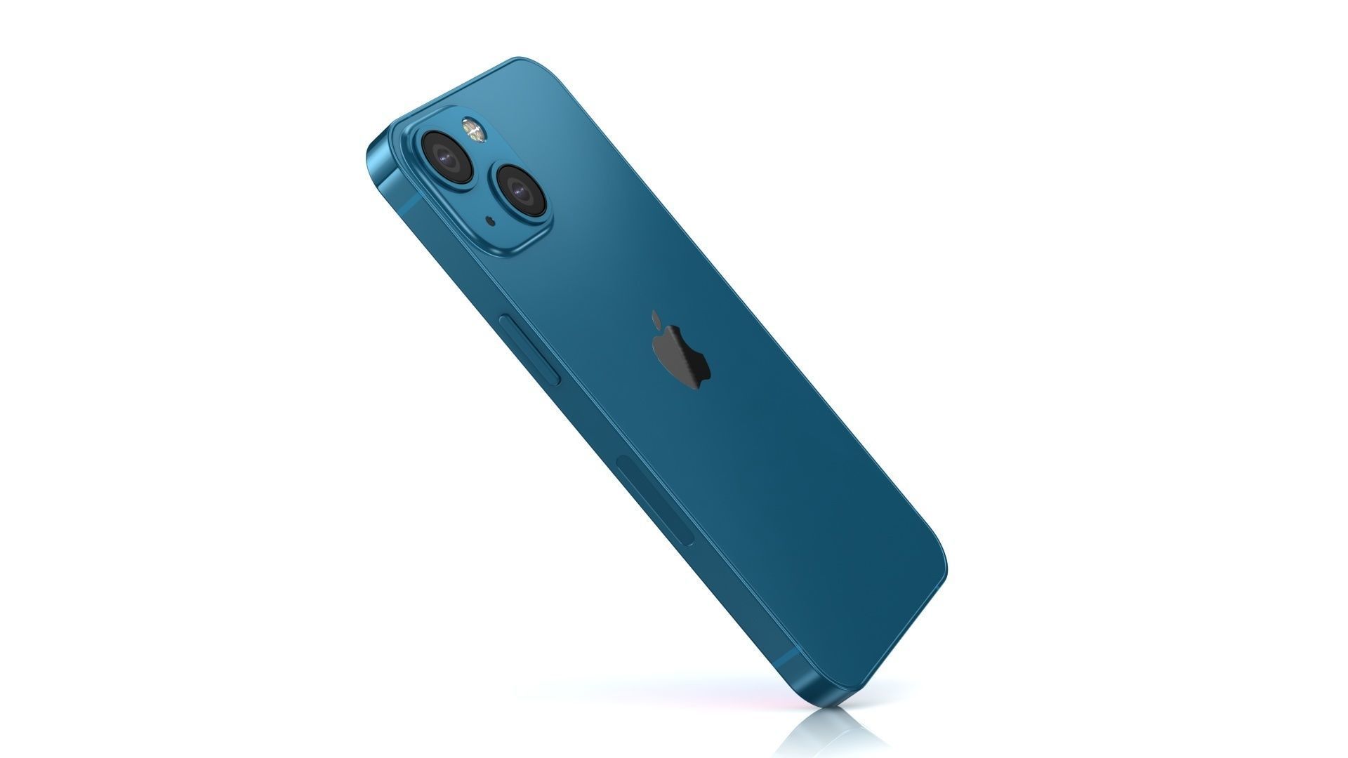 Apple iPhone 13 mini Blue Low-poly 3D model_7