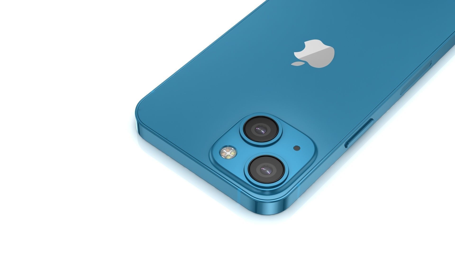 Apple iPhone 13 mini Blue Low-poly 3D model_12