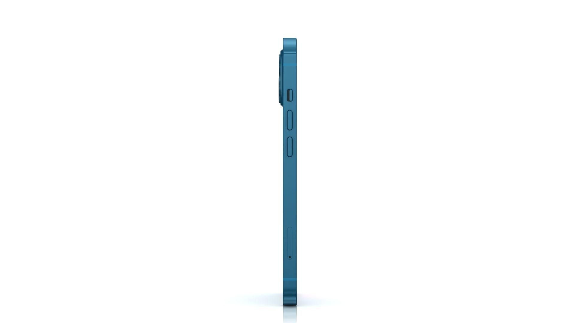 Apple iPhone 13 mini Blue Low-poly 3D model_4