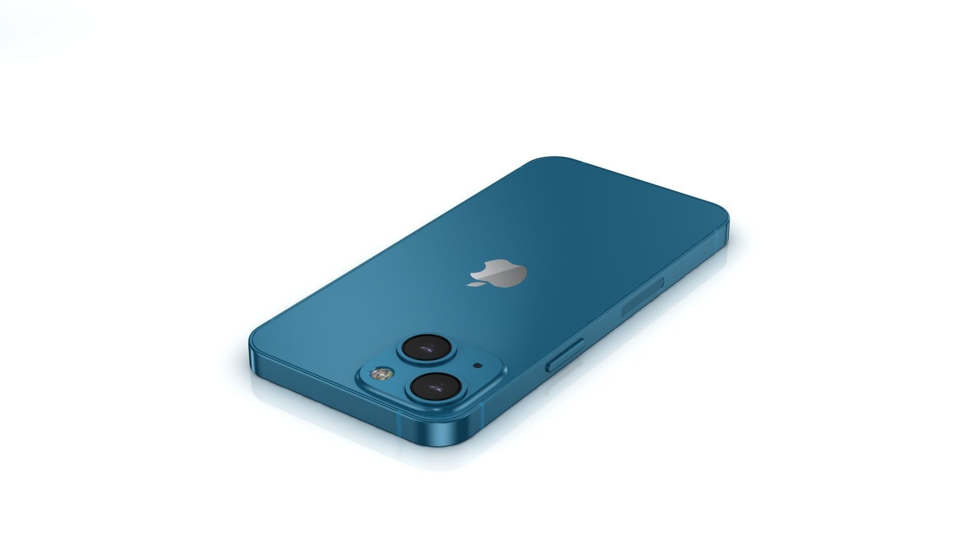 Apple iPhone 13 mini Blue Low-poly 3D model_8