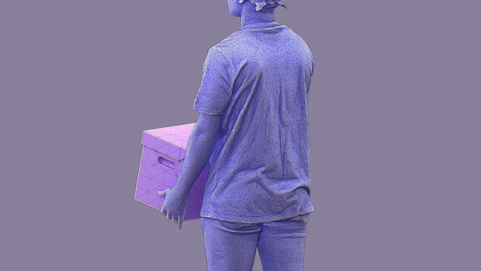 Buddy with Box 3D model_24