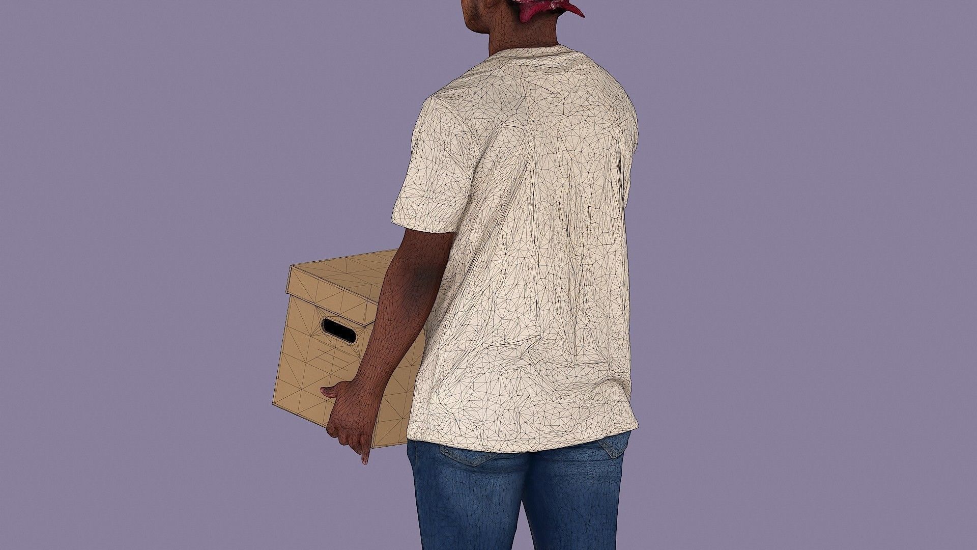 Buddy with Box 3D model_23