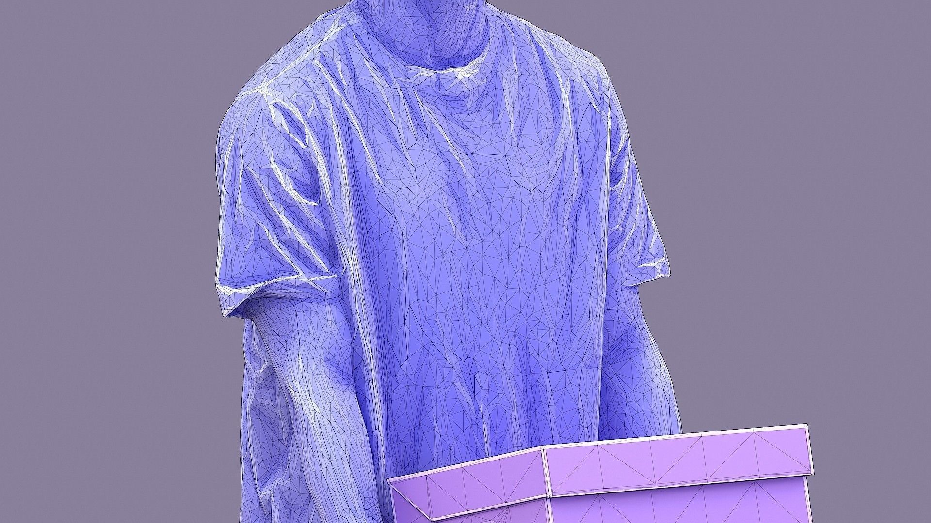 Buddy with Box 3D model_22