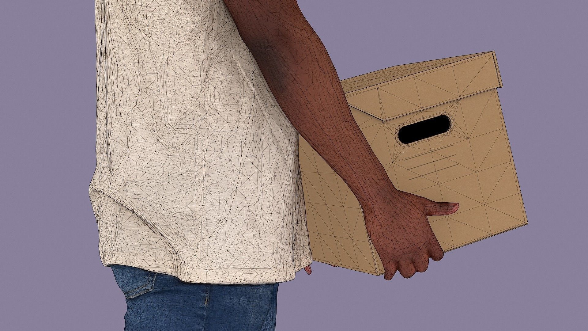 Buddy with Box 3D model_11