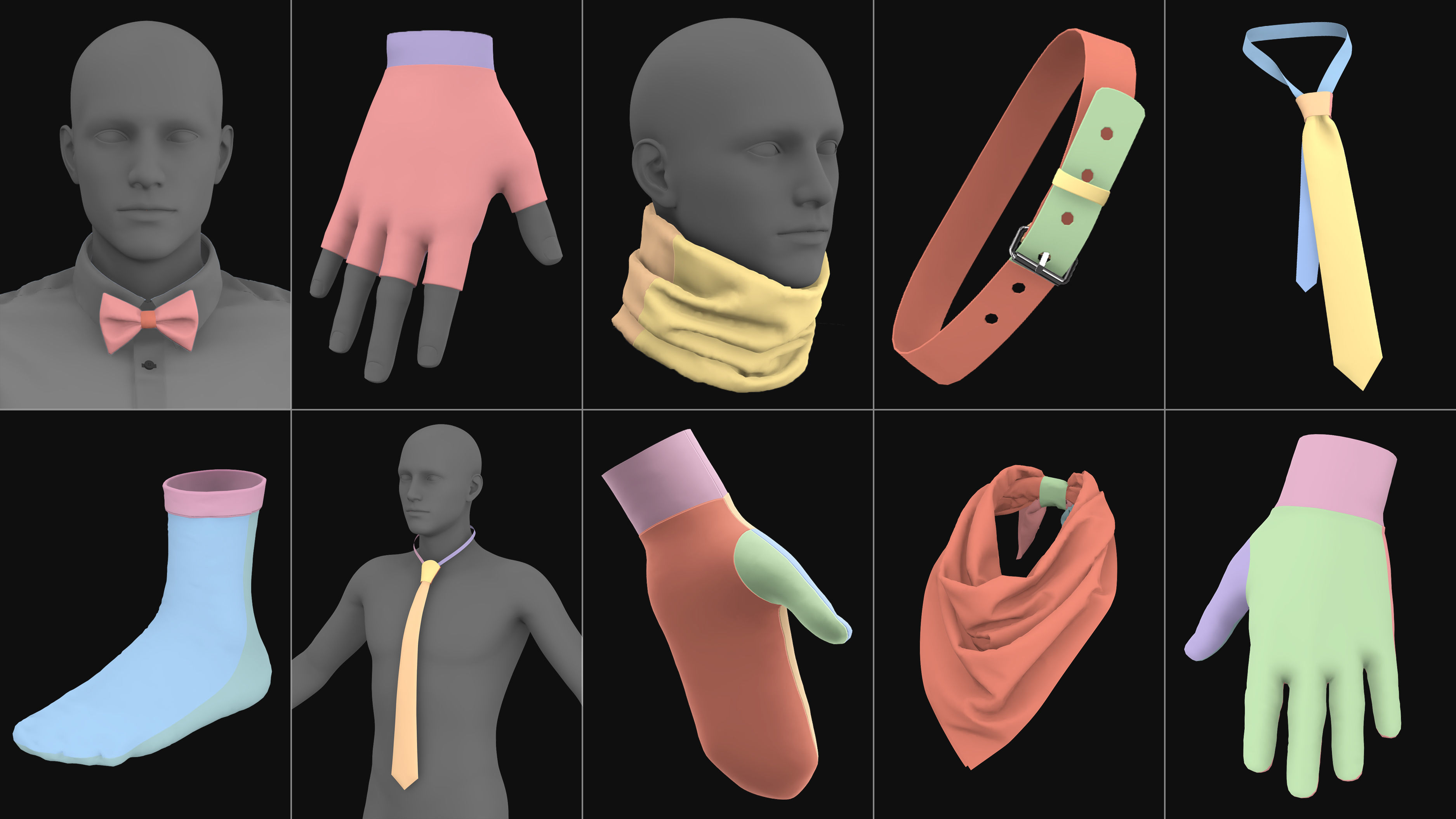 Female and male basic clothes pack MD Clo 3D zprj obj 3D model_10