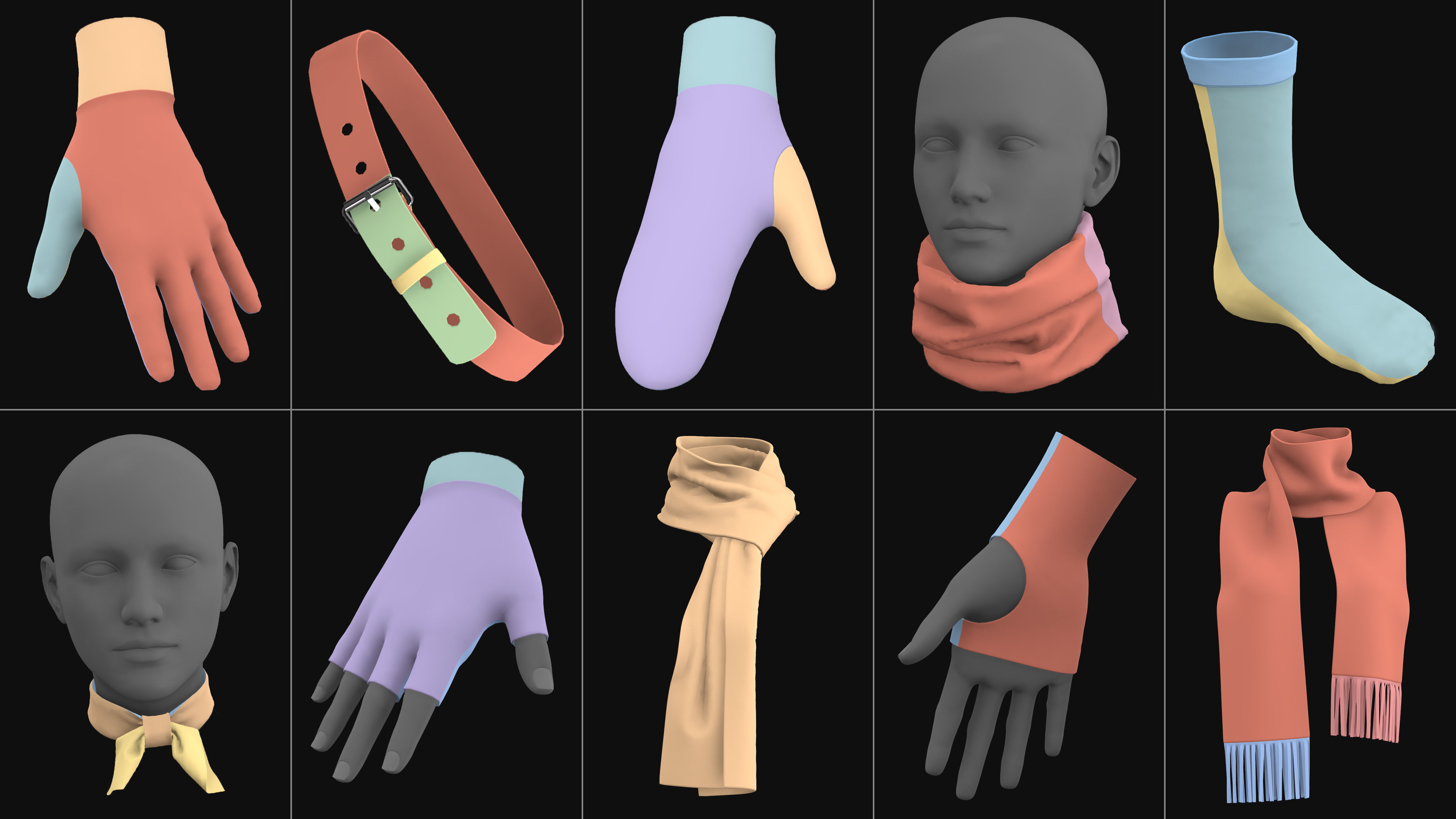 Female and male basic clothes pack MD Clo 3D zprj obj 3D model_3