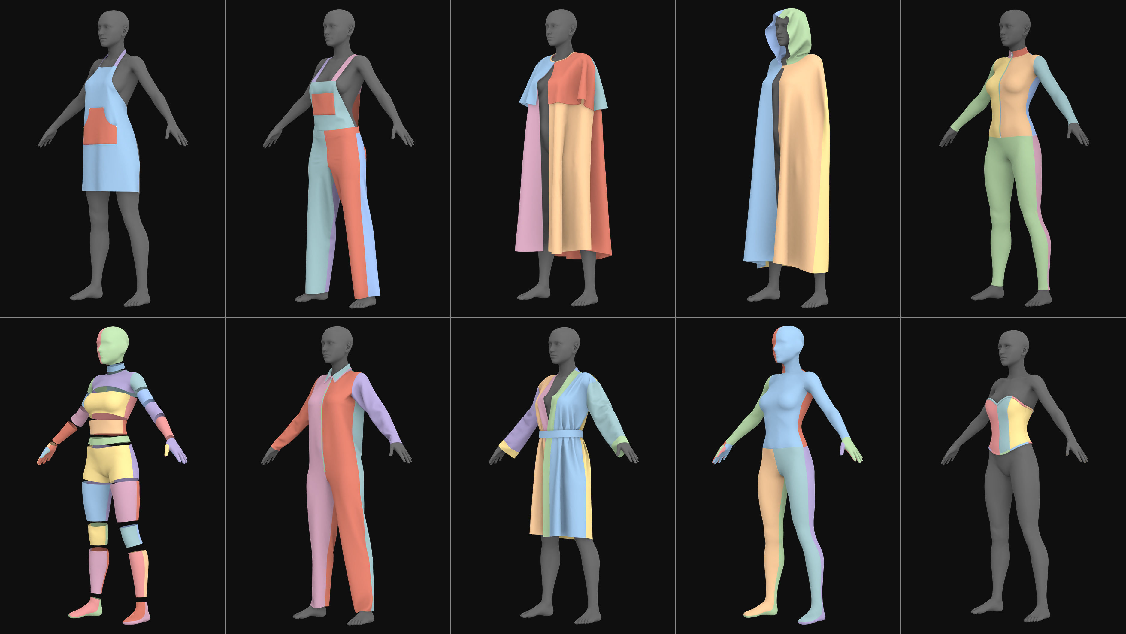 Female and male basic clothes pack MD Clo 3D zprj obj 3D model_6