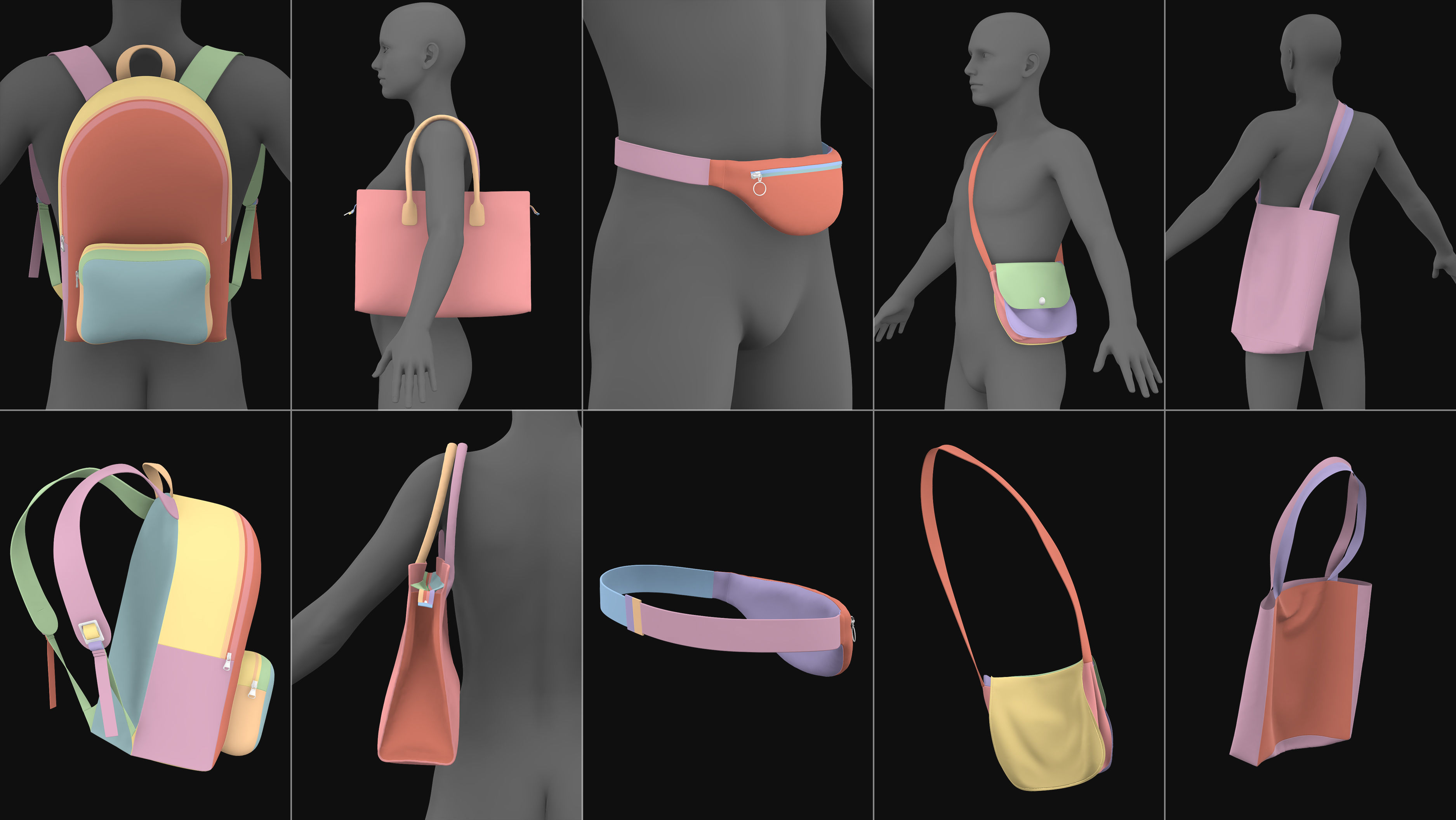 Female and male basic clothes pack MD Clo 3D zprj obj 3D model_18
