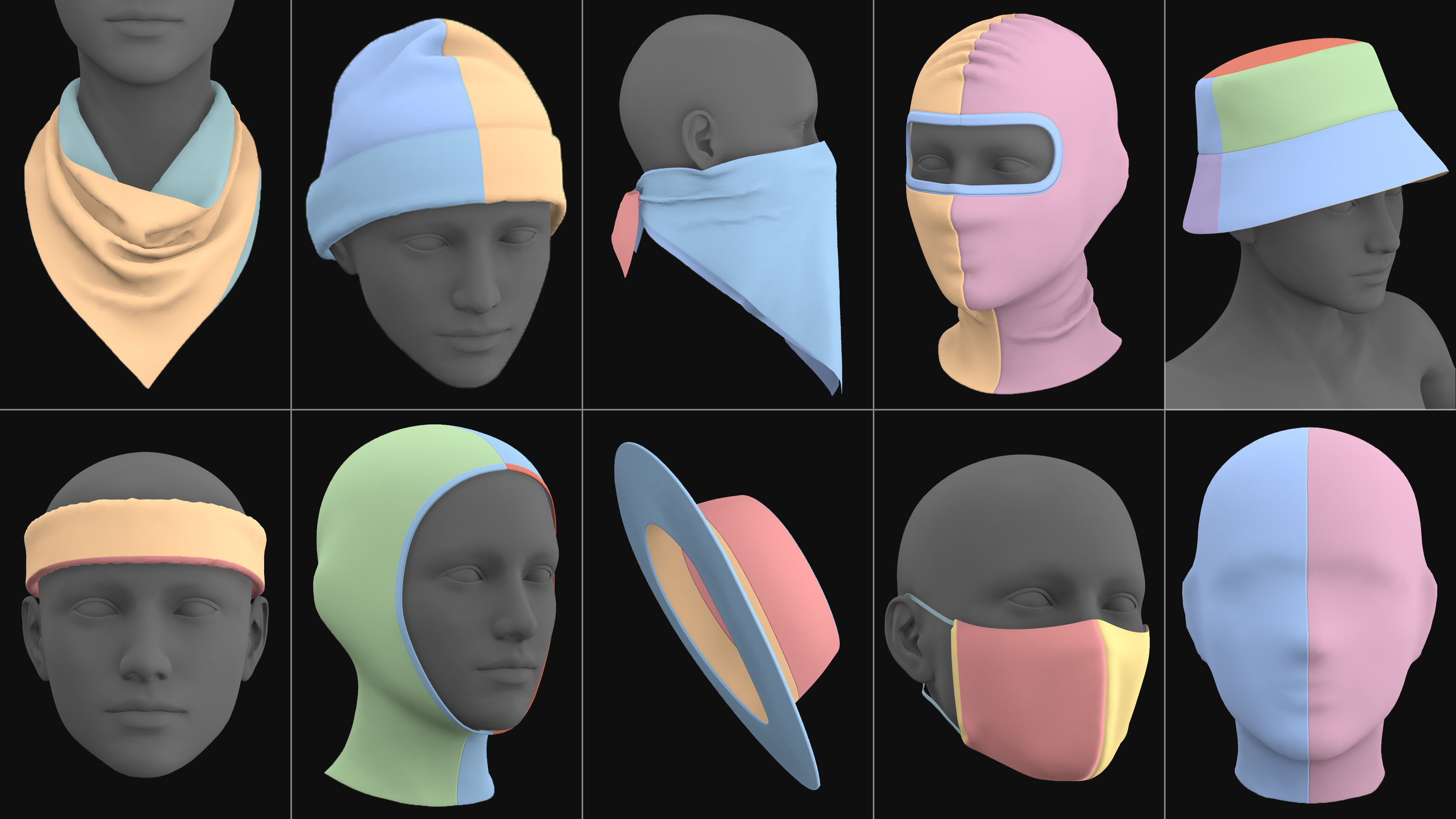 Female and male basic clothes pack MD Clo 3D zprj obj 3D model_4