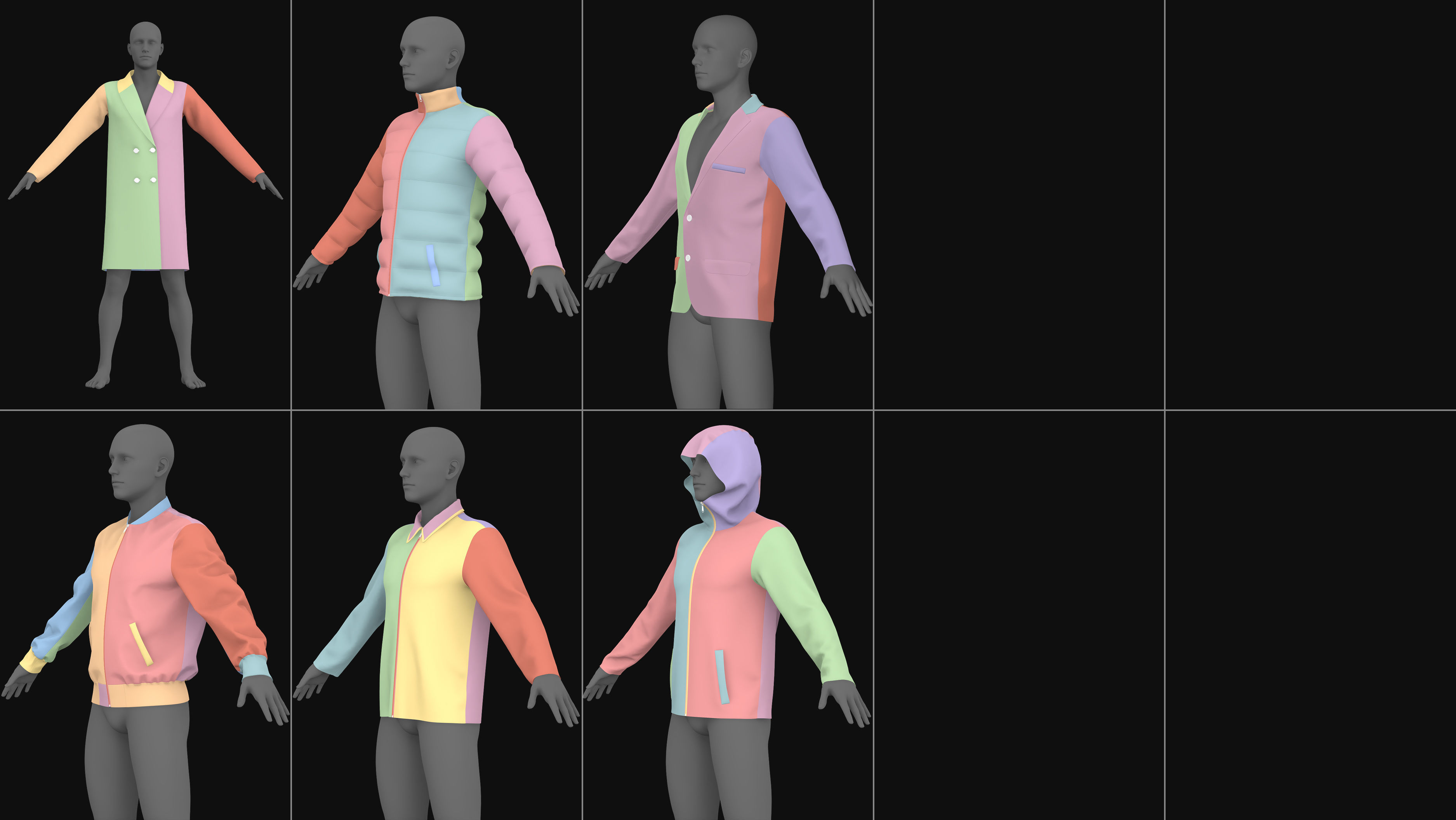 Female and male basic clothes pack MD Clo 3D zprj obj 3D model_17
