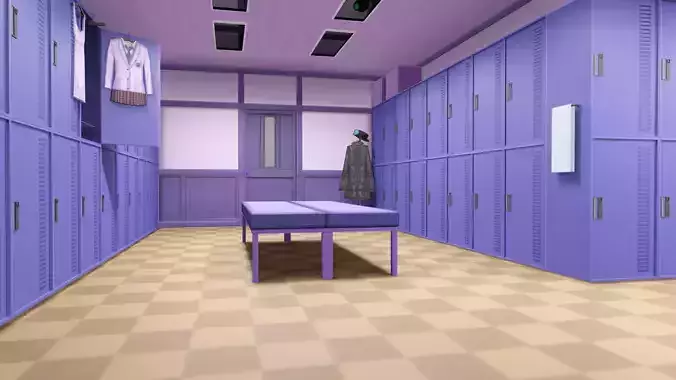  Locker Room model