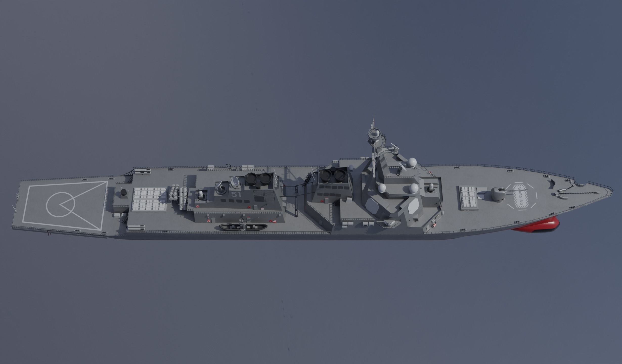 USS Arleigh Burke DDG 51 Low-poly 3D model_18