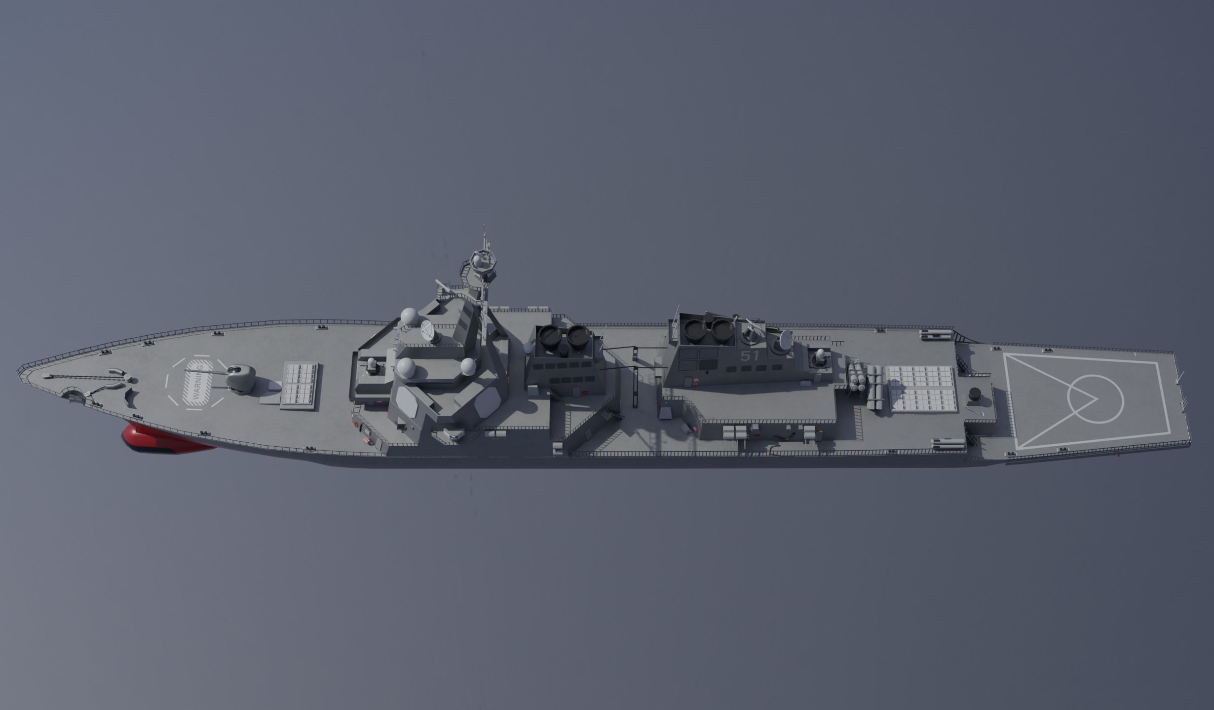 USS Arleigh Burke DDG 51 Low-poly 3D model_17