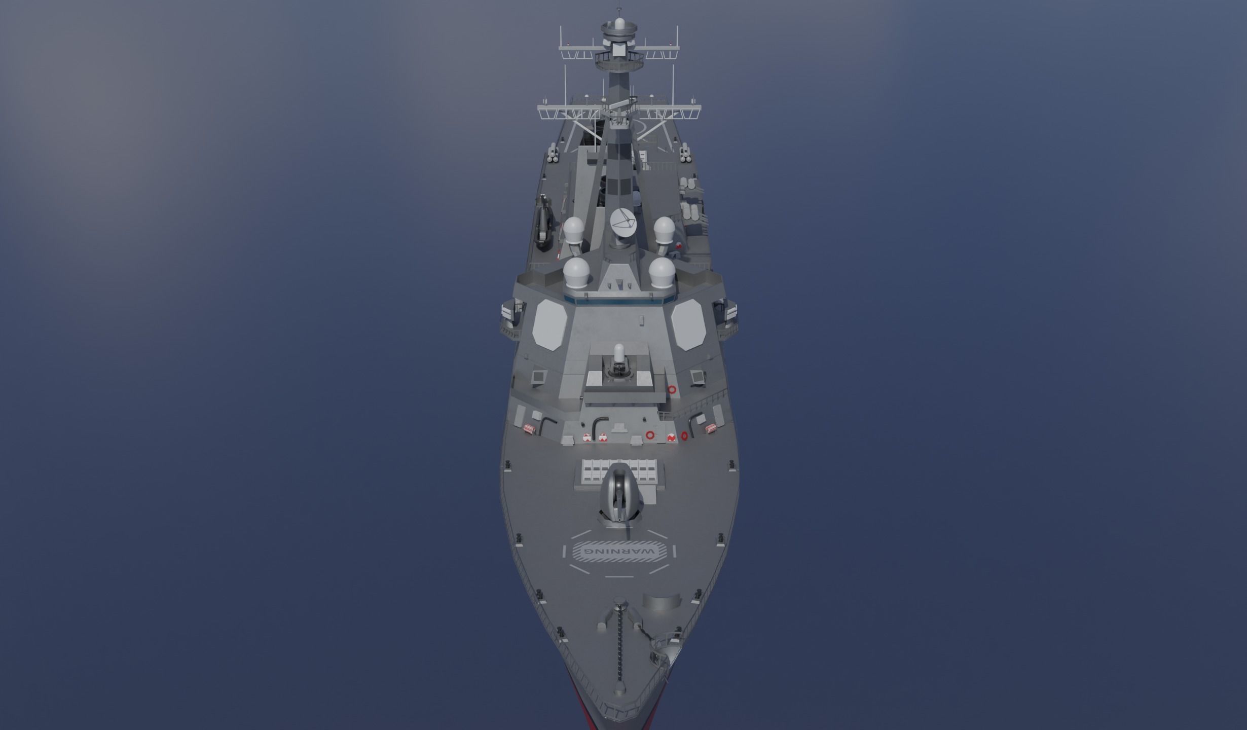 USS Arleigh Burke DDG 51 Low-poly 3D model_16