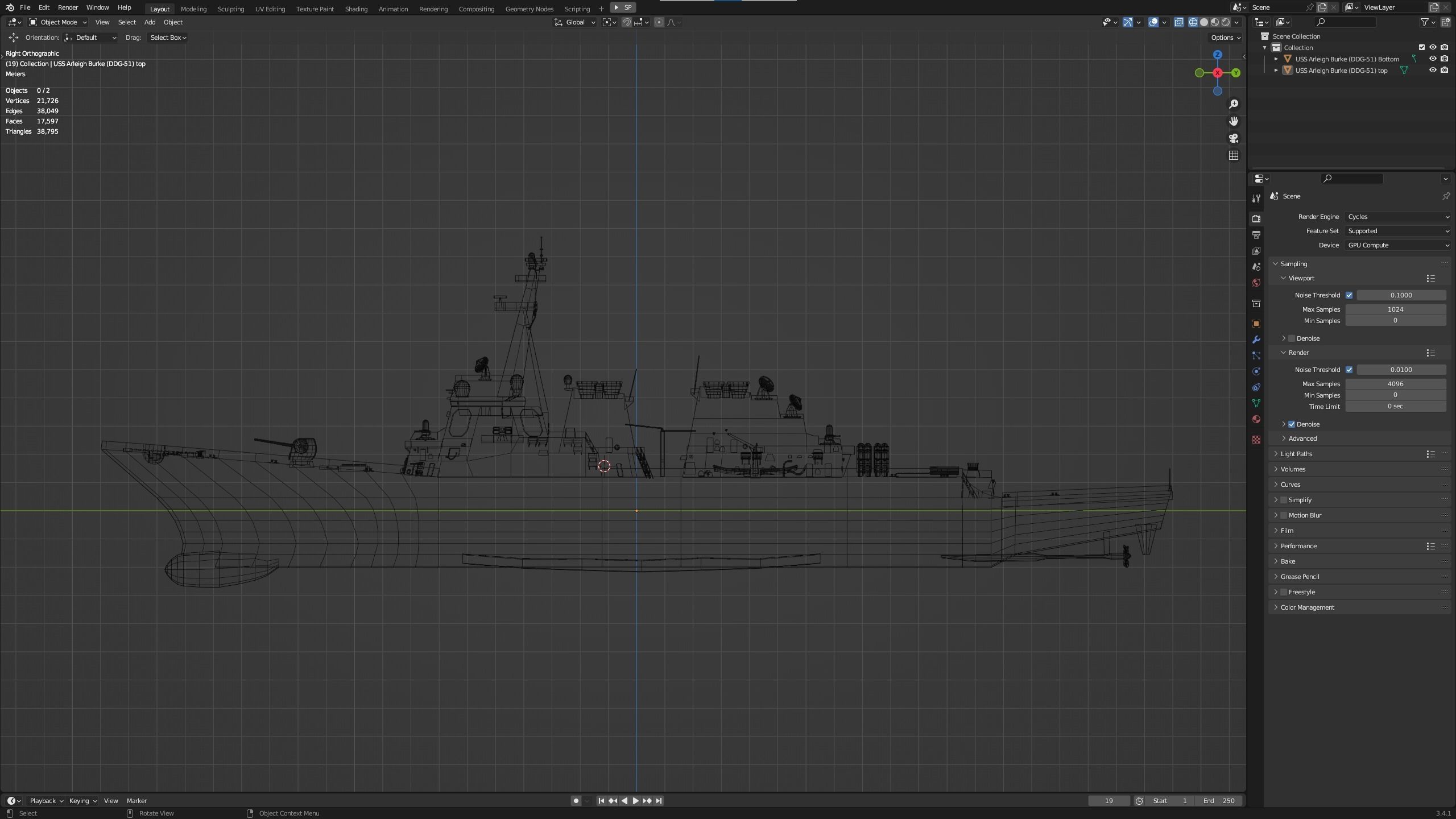 USS Arleigh Burke DDG 51 Low-poly 3D model_24