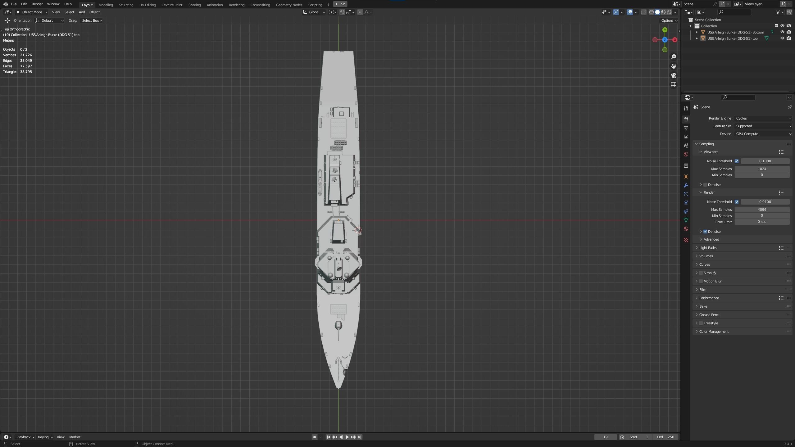 USS Arleigh Burke DDG 51 Low-poly 3D model_23