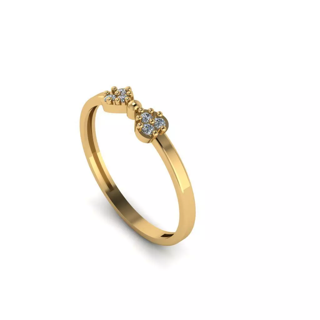 butterfly tie ring 3D print model_0