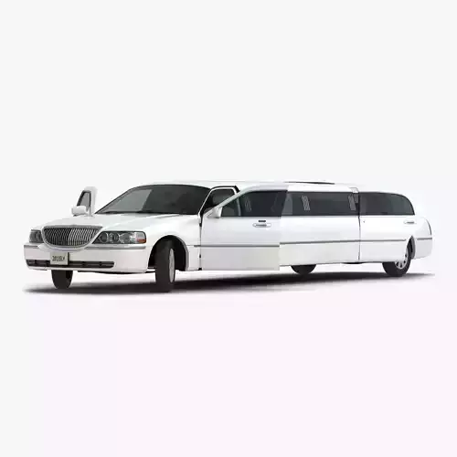 Limousine White Rigged