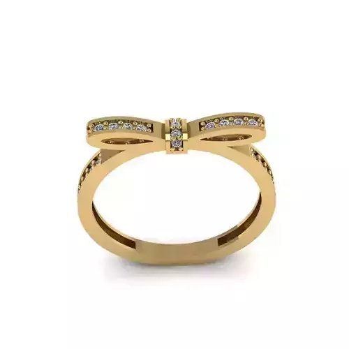 butterfly tie amazing ring 3D print model