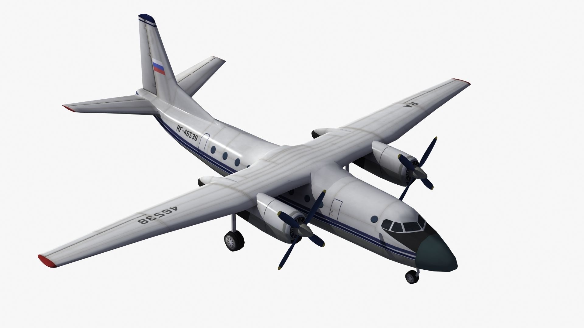 An-24 Coke LD1 Low-poly 3D model_20