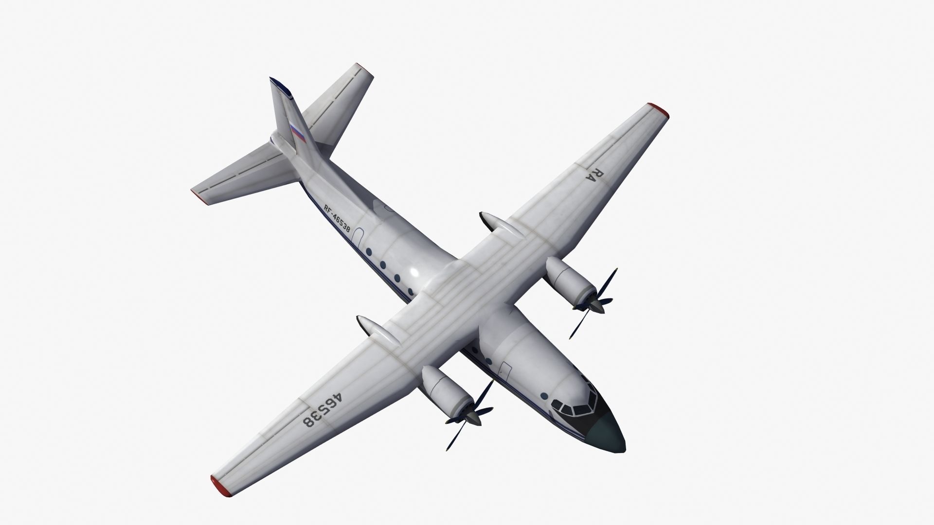 An-24 Coke LD1 Low-poly 3D model_39