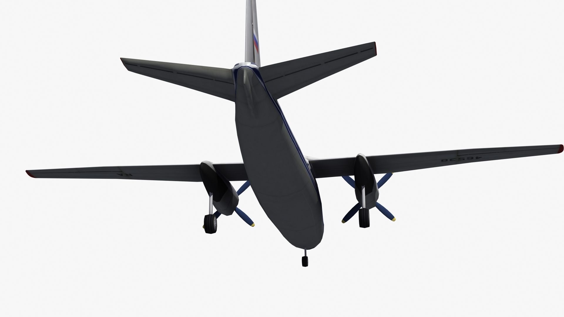 An-24 Coke LD1 Low-poly 3D model_25