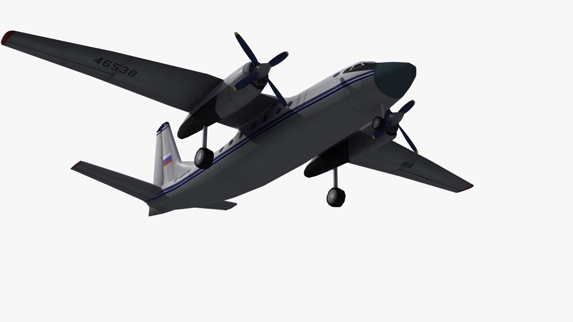 An-24 Coke LD1 Low-poly 3D model_37