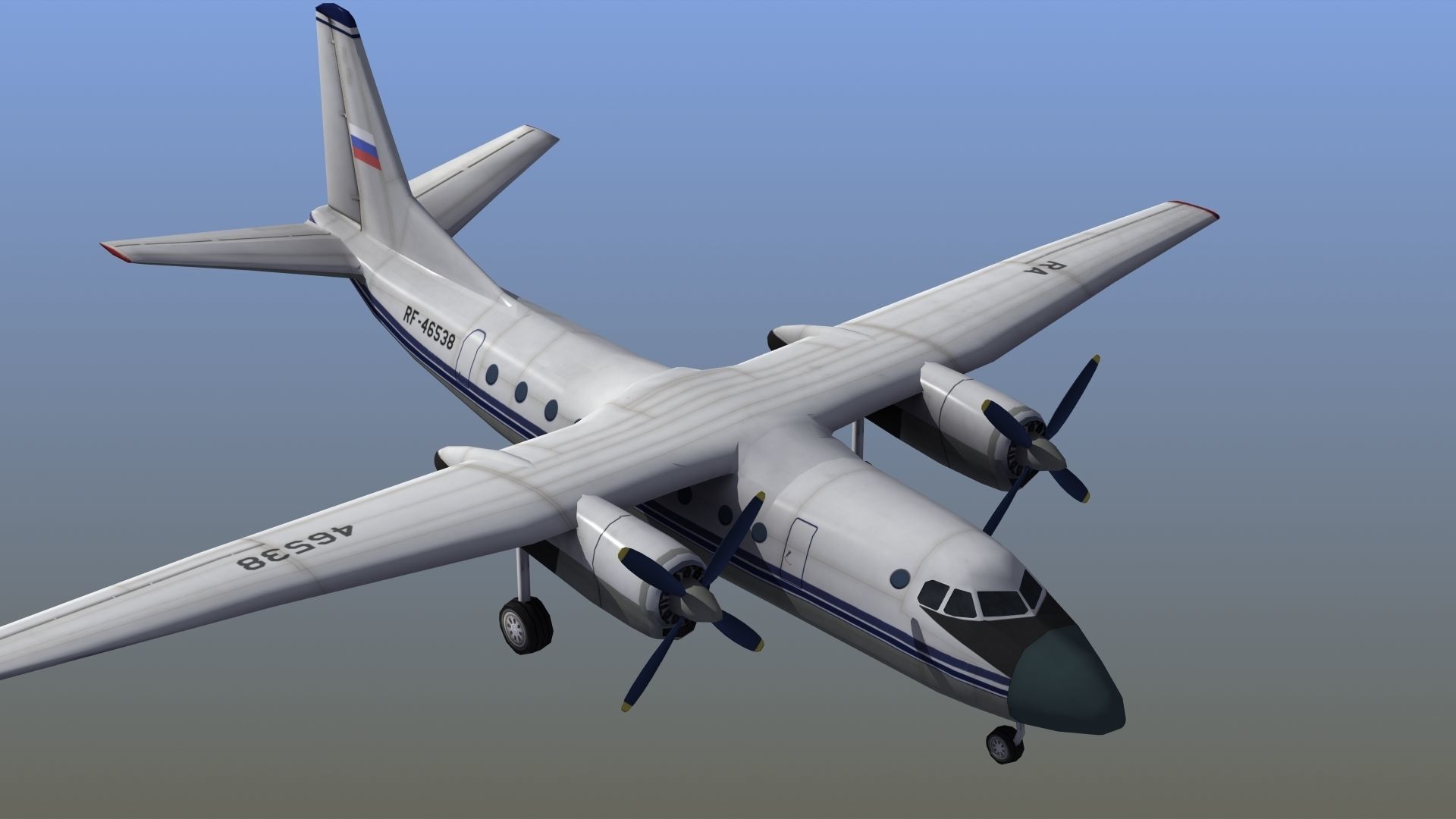 An-24 Coke LD1 Low-poly 3D model_18