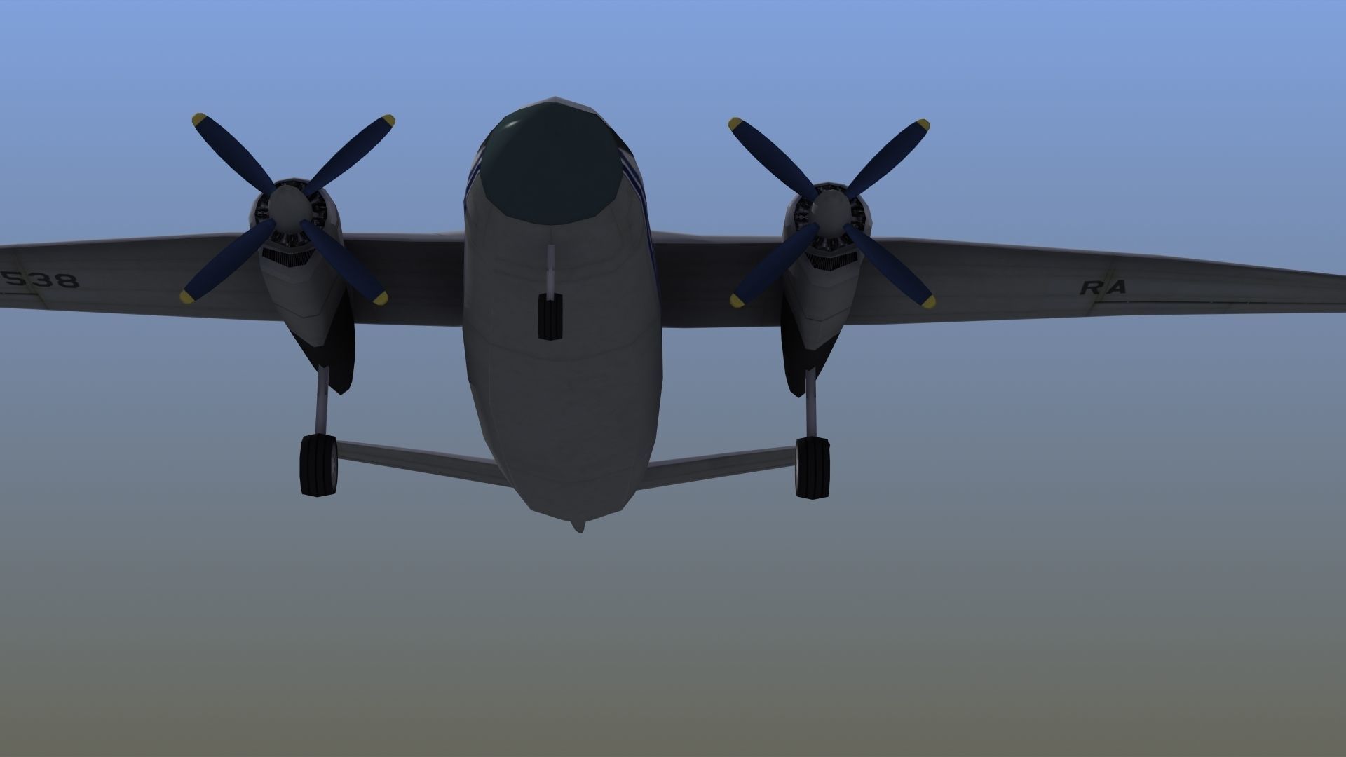 An-24 Coke LD1 Low-poly 3D model_16