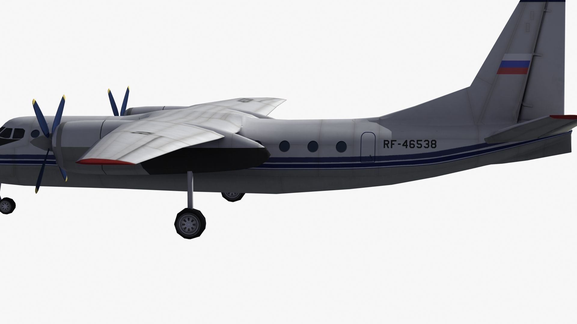An-24 Coke LD1 Low-poly 3D model_23