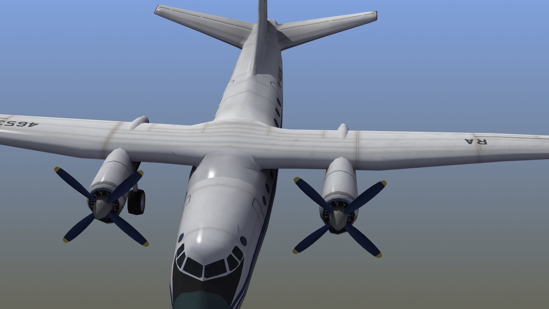 An-24 Coke LD1 Low-poly 3D model_1