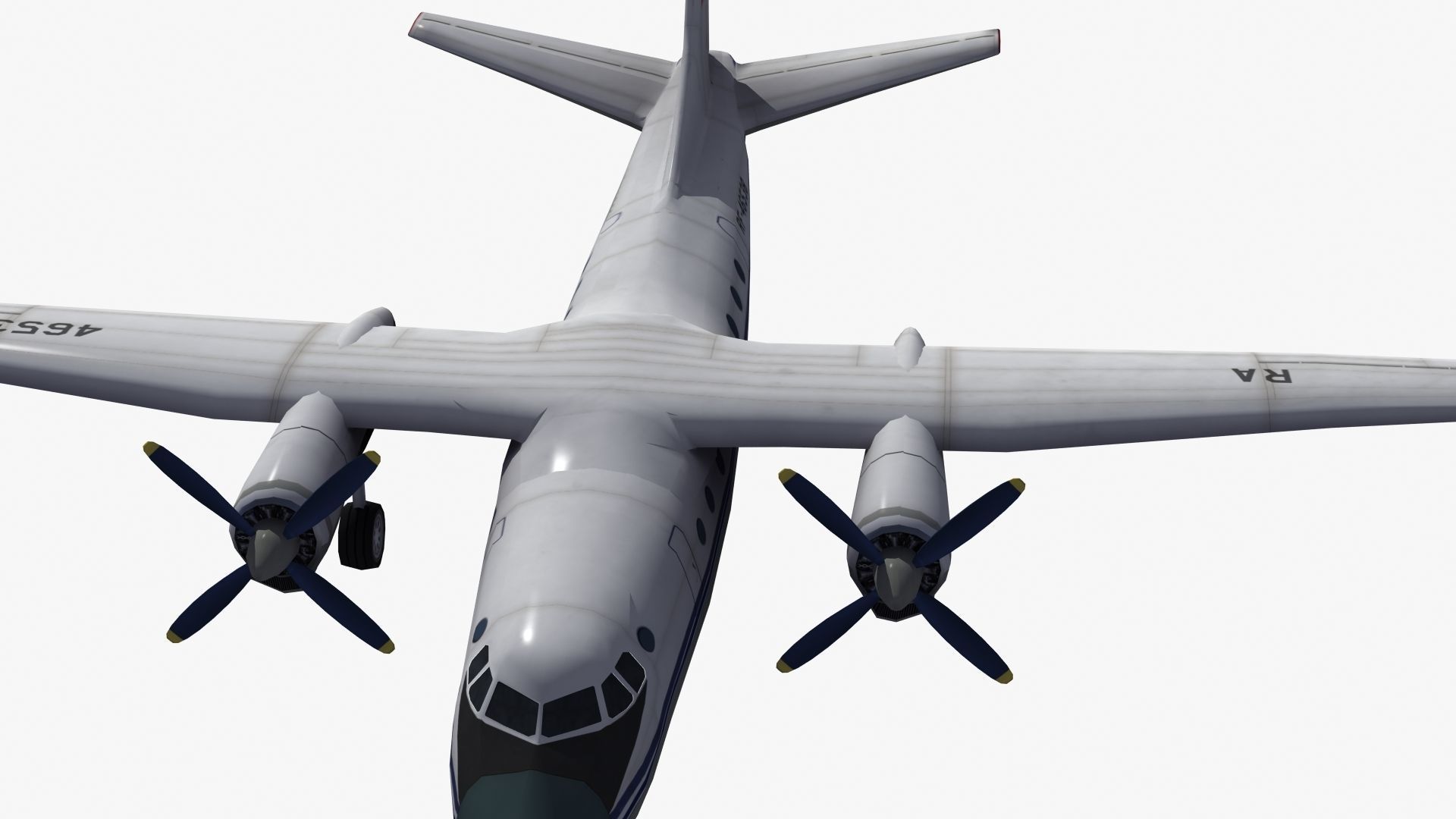An-24 Coke LD1 Low-poly 3D model_21