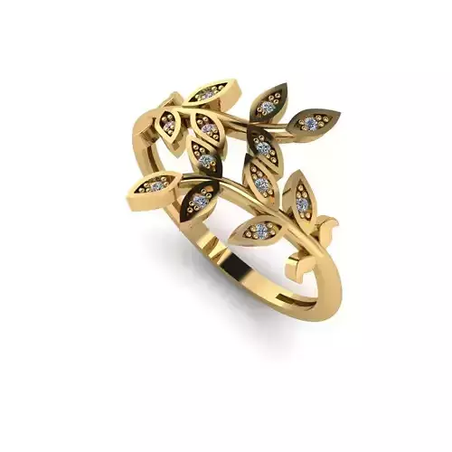 leaves ring