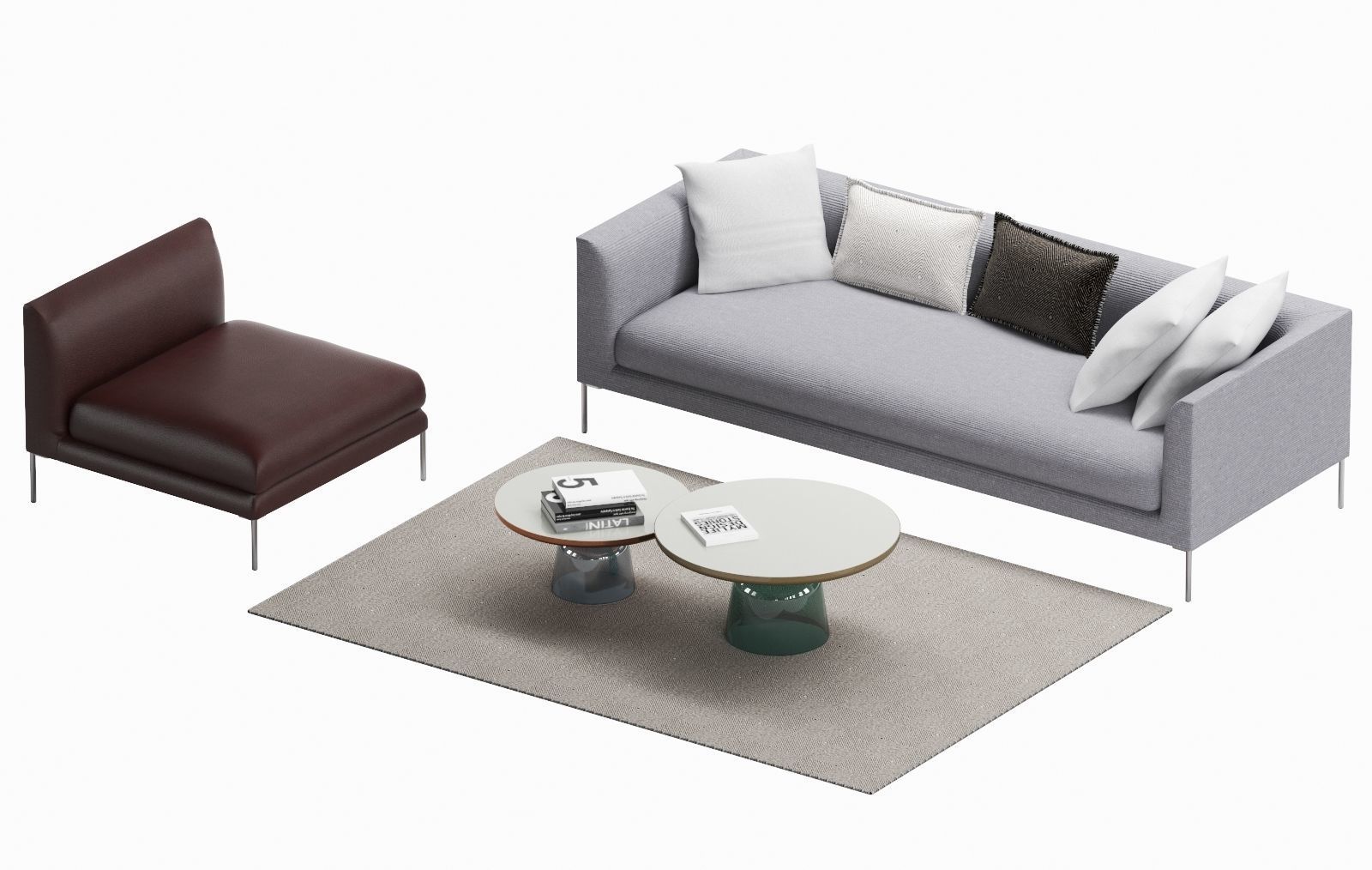 Sofa Wendelbo Set 01 premium 3D model_1