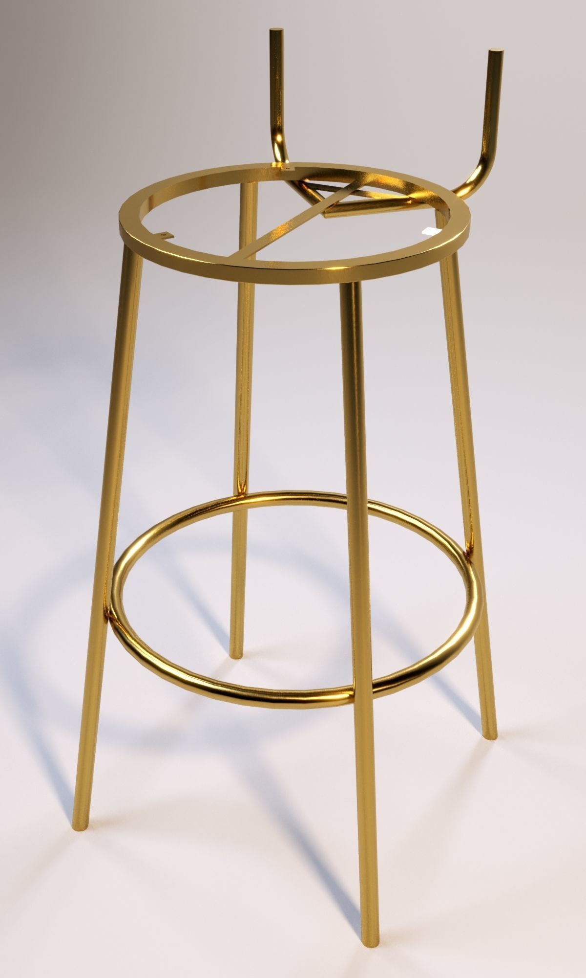 Bar Stool Free 3D model_3