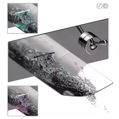 led wall faucet