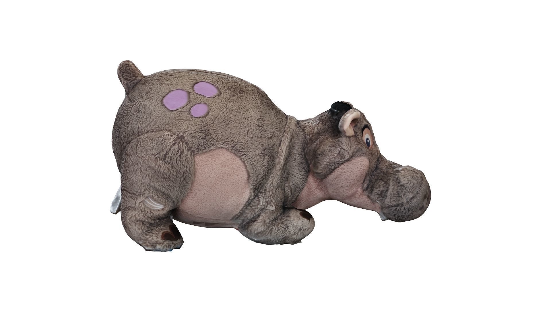 Hippopotamus Soft Toy Low-poly 3D model_5