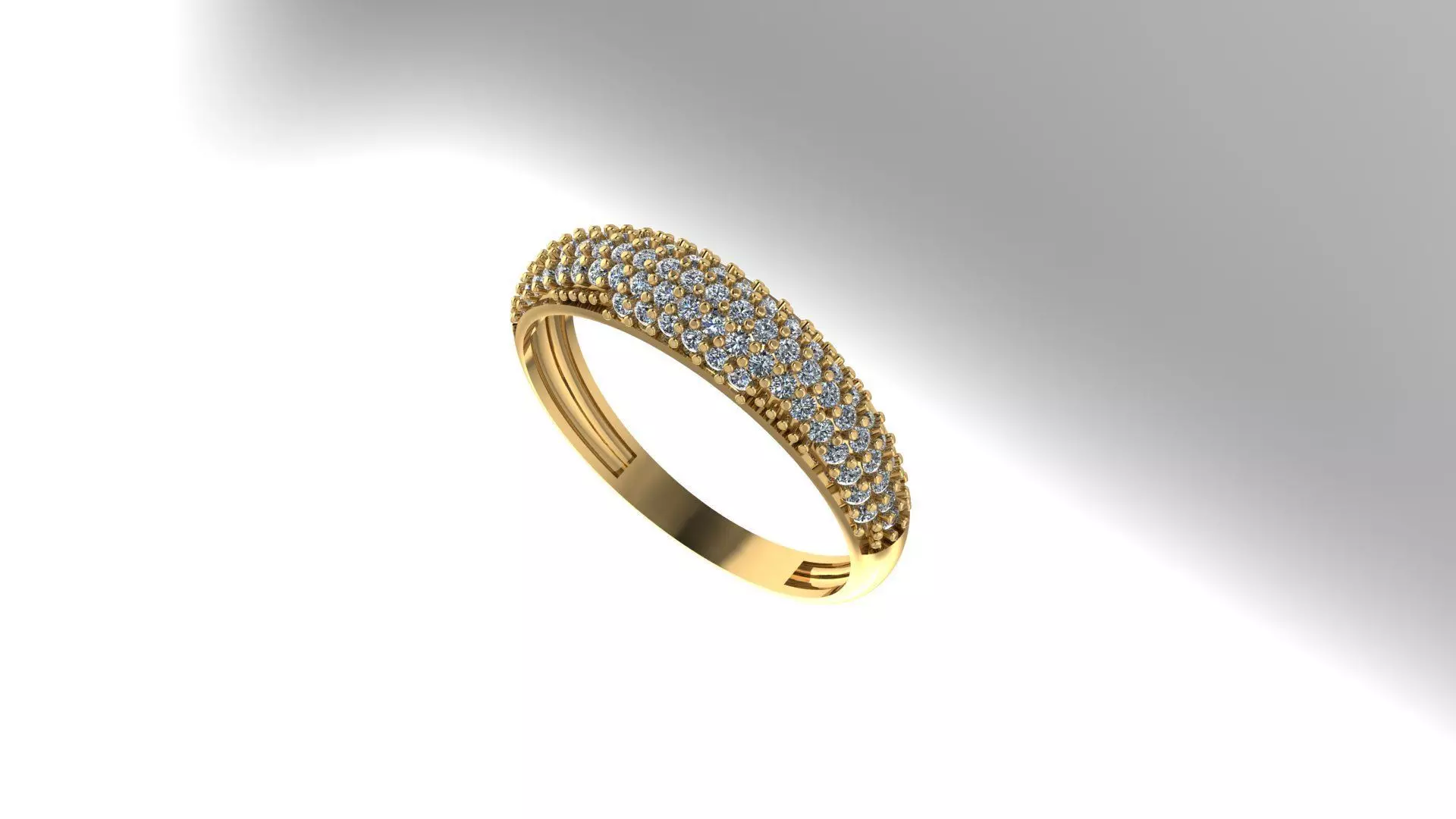 banana wedding ring 3D print model_0