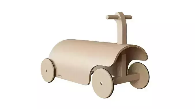 Retro Plywood Push Car