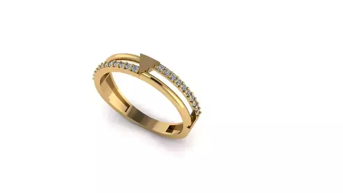 triangle wedding ring