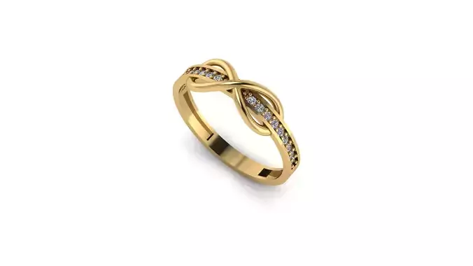 infinity wedding ring 3D print model
