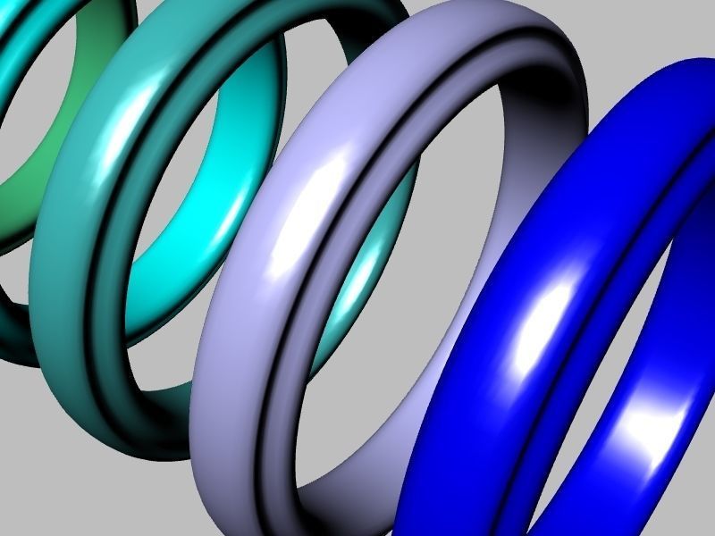 10 sizes wedding band stl verified  3D print model_8