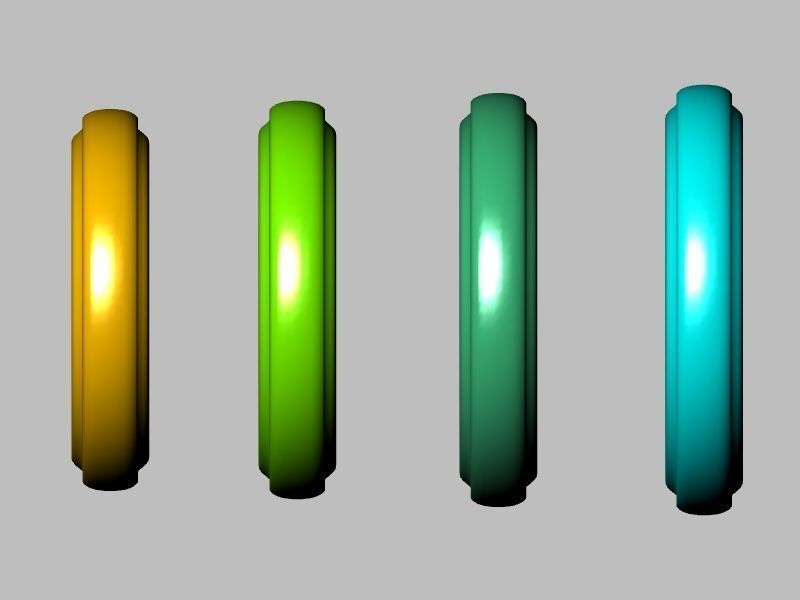 10 sizes wedding band stl verified  3D print model_3