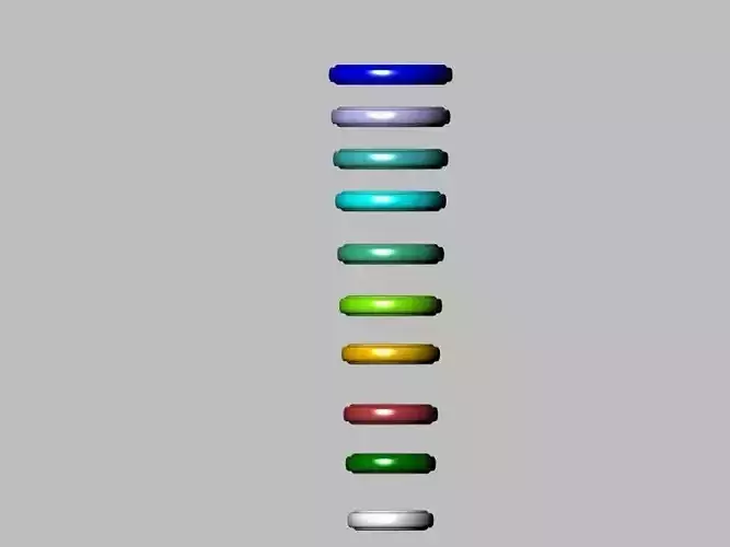 10 sizes wedding band stl verified  3D print model